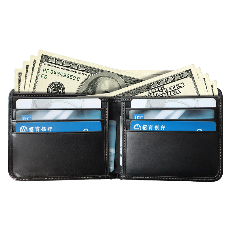 Slim Leather RFID Wallet Minimalist Secure Thin Credit Card Holder Wallet