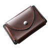 Custom LOGO Aluminum RFID Card Holder Wallet Supplier PU Leather Metal Credit Card Holder Pop Up