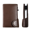 Minimalist PU Leather Aluminum Card Holder Wallet