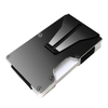 CNC Cutting Aluminum RFID Blocking card Holder Wallet For Travel